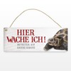 Metal Sign with Turtle Motif and Saying "Betreten auf eigene