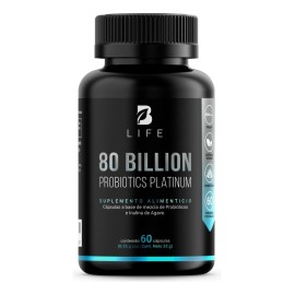 80 Billones De Probiótics platinum 60 Cápsulas Con 11 Cepas B Life