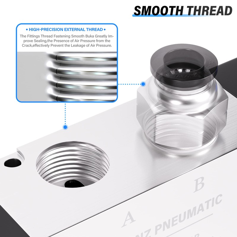 TAILONZ PNEUMATIC 3/8"NPT 24V Solenoid Valve 4V310-10 12V/24V/110V/220V Single Coil