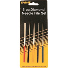 Enkay 445-C Mini Diamond File Set, Carded, 5-Piece