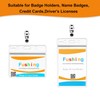 Fushing 300Pcs Metal Badge Clips with Clear PVC Straps for