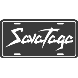 Savatage license plate metal wall sign front tag vanity plate - Music Band