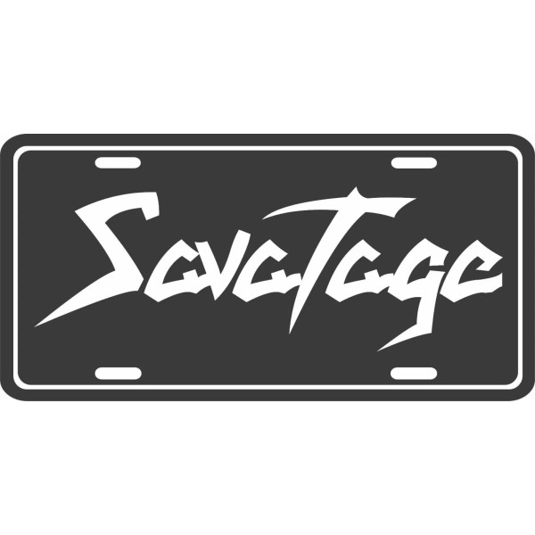 Savatage license plate metal wall sign front tag vanity plate
