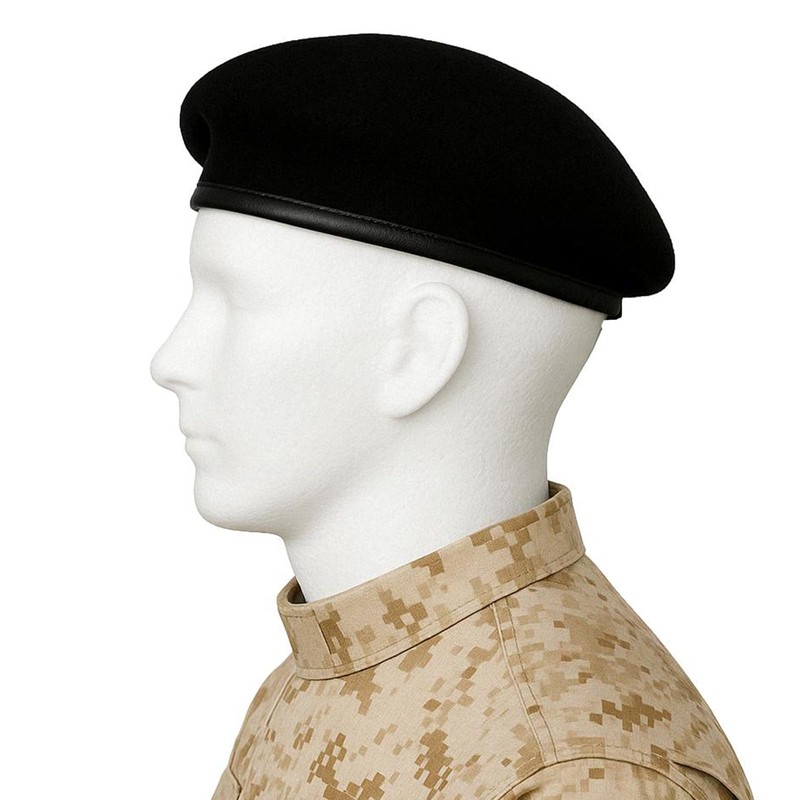 Queen-b Beret, Hat, Cap, Survival Game, Airsoft Game, Military Black,