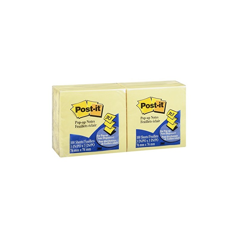 Post-it Notes Pop-up Sticky Notes, 3" x 3", 6 Pads,