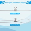 PATIKIL Wire Rope Clips, 30 Pcs Metal Cable Clamps Wire