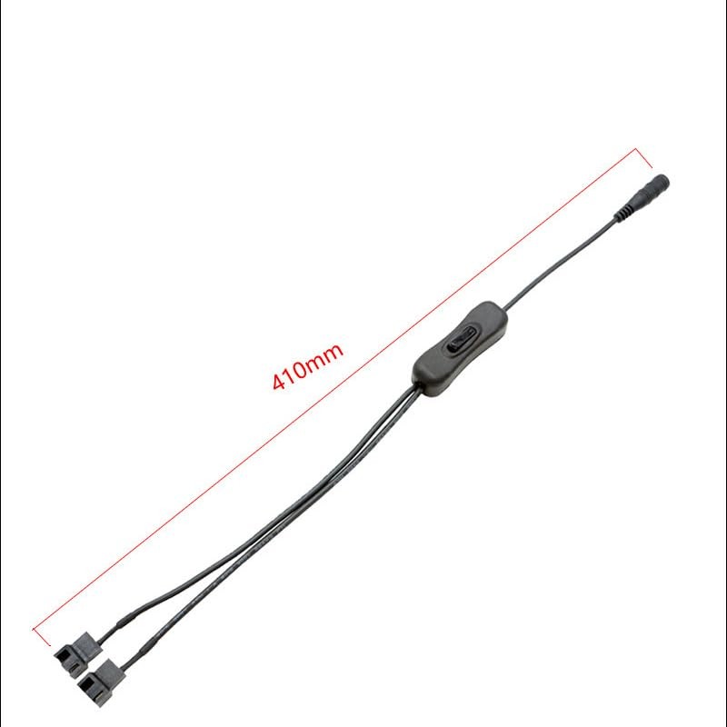 ThtRht 2 Pack DC Plug to PWM Fan Power Cable