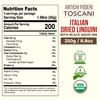 Antichi Poderi Organic Black Squid Ink Pasta Linguine - Black