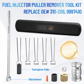 8pcs 9997410 Fuel Injector Puller Remover Tool Kit Steel Hand-operated Kits Fit for Ford & Volvo Duratec EcoBoost GTDI1.0L 1.5L 1.6L 1.8L 2.0L 2.3L 2.7L 3.5L #Replace 310-206