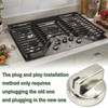 WB03X29300 for GE Gas Stove Knobs Stainless Steel Gas Range