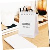 Ciieeo 4pcs Tiny Desk Calendar Mini Calendar Adorn Fresh Design