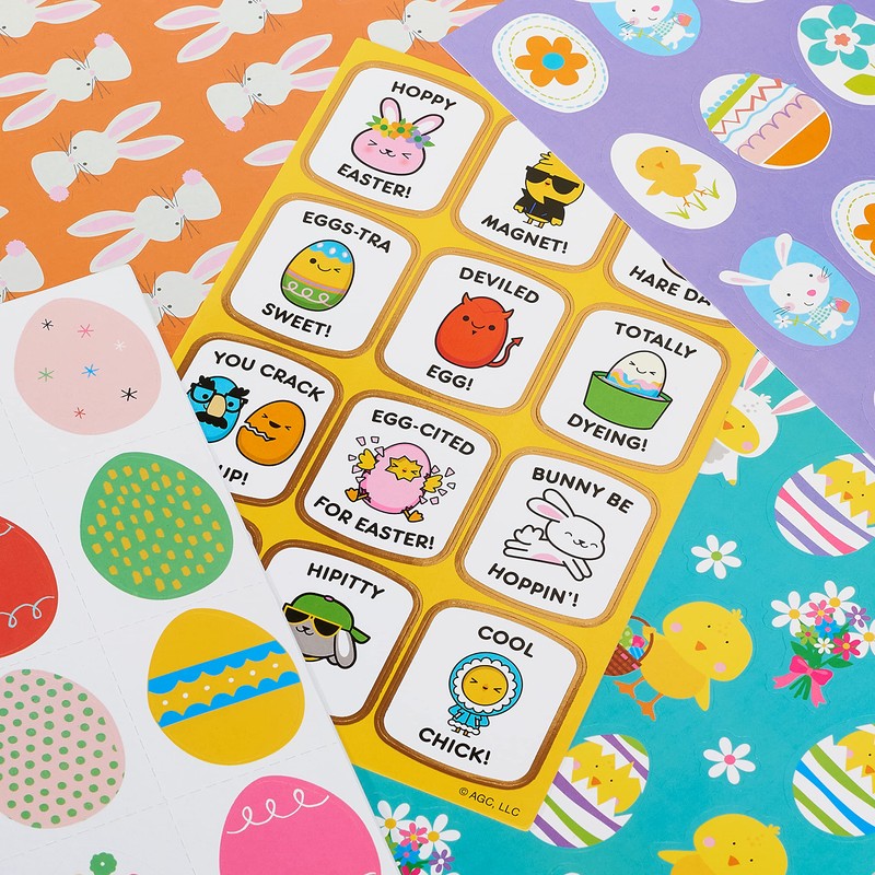 American Greetings 316-Count Easter Stickers for Kids, Easter Eggs and