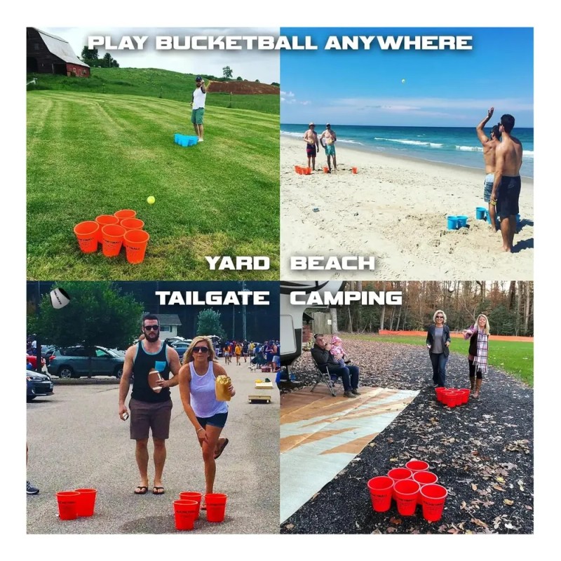 Paquete Combinado Bucketball | Giant Yard Pong Edition | Mej