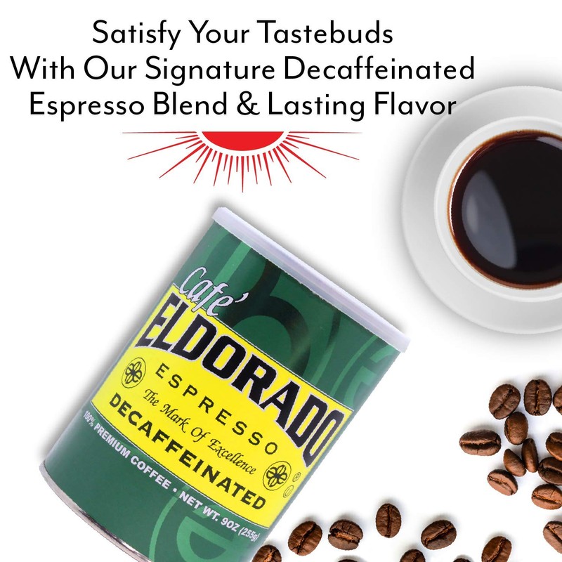 Eldorado Coffee Roasters Finely Ground Decaf Dark Roast Espresso -
