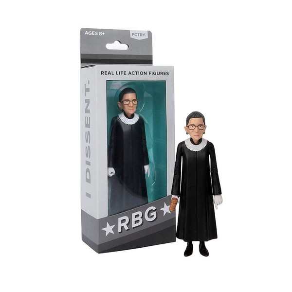 FCTRY Ruth Bader Ginsburg Political Action Figure - RBG Collectible,