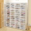 16 Pack Shoe Storage Boxes for 96 Pairs Shoes, Stackable