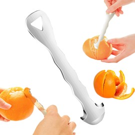 Orange Peeler Tool Stainless Steel Orange Citrus Peelers Tool Graginger Peeler Tool Multifunctional Kitchen Peeler Gadget for Lemon, Pomegranate, Grapefruit, Onion, Orange