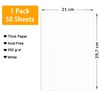 50 Sheets A4 White Card 250gsm, Thick Printer Card Paper