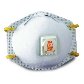 10pz 3m Respirador 8511 N95 Con Valvula Mascarilla Cubreboca