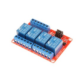 NOYITO 4 Channel Relay Module High Low Level Trigger with Optocoupler Isolation Load DC 30V AC 250V 10A for PLC Automation Equipment Control Industrial Control (4-Channel 24V)