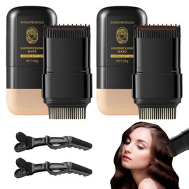 2 Pieces Hair Dye Comb 2-in-1 Instant Hair Dye Pen with Comb Grey Hair Cover Women, Hair Dye Pen Temporary Hair Root Dye Brush, Water and Sweat-Resistant, with 2 Hair Pins