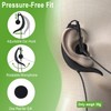 Weatwo Wired Single-Side USB Earbud with Microphone & Adjustable Ear