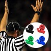 Jagowa 4 Pcs Plastic Whistle with Lanyard 4 Colors for