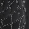 Unbranded Black+White Stitching Front Driver Solo Seat Fit For Harley