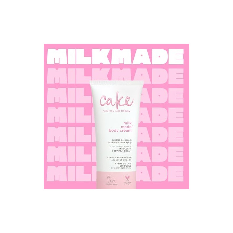 Cake Beauty Milk Made Indulgent Body Milk Cream, 7 Ounces