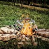 HUIOP Multifunctional Folding Campfire Grill Portable Stainless Steel Camping Grill