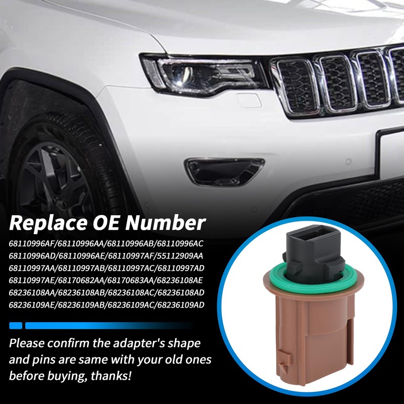INFINAUTO 2pcs Turn Signal Socket Connector Kit for Jeep Grand