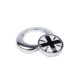 Auto engine Push Button compatible for Mini Cooper S Start Stop Covers (Black White Union Jack)