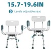 Swive Shower Chair with Arms and Back, 500 lbs Heavy