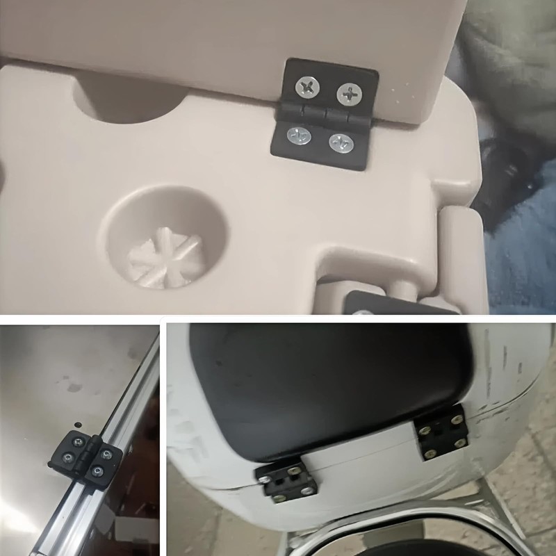 4PCS 40 * 40 * 9mm Nylon Hinge Black Folding