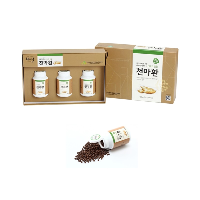 Cheonmani Cheonma pills 150gx3 bottles Muju Cheonma 90% powder low