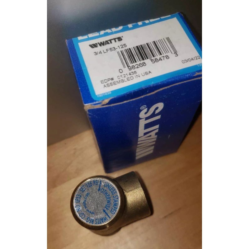 Watts **NEW** Watts 3/4 LF53-125 Pressure Relief Valve