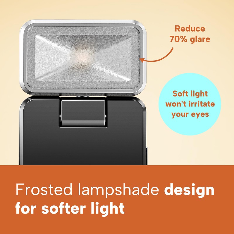 86lux Book Light, Rechargeable Reading Lights for Books in Bed,