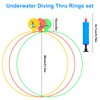 Qooloo Pack of 3 Diving Rings for Children, Diving Toy,