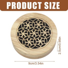 WeddHuis Wooden Box for Fragrance Blocks, Suitable for Bedroom, Bathroom, Office, Car, Travel and Children's Room, Elegant Wooden Box for Fragrance Blocks - Ideal Gift for Any Room