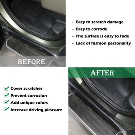 PIUGILH Door Sill Guards Cover Compatible with Land Rover Defender 110 2020-2023, ABS Door Entry Guards Protector Cover