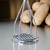 TrueCraftware- 18-inch Round Potato Masher Chrome Plated with Soft Grip