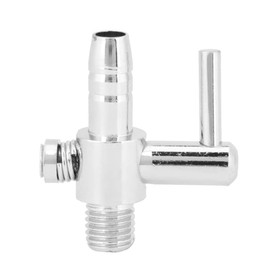 Single Threaded Valve, 5Pcs Fish Tank Stainless Steel Air Tube Distributor Single Head Threaded Valves Aquarium Oxygen Pump Control Valve Practical Accessories