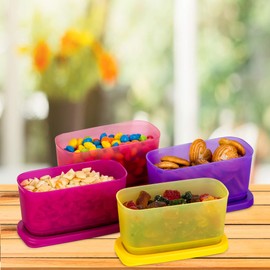 Tupperware 4 Pc Rectangular 210 Ml Fridge Containers Cubix