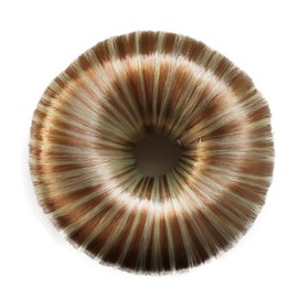 CAISHA Hair Donut Up Do Hair Ring Hairstyler Bun Maker Bridal Hairpiece Hair Styling Tool Blonde Mix DK5