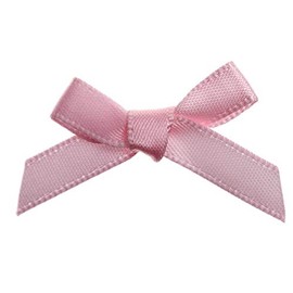Trucraft 3cm Satin Ribbon Mini Craft Bows Baby Pink Pack of 20