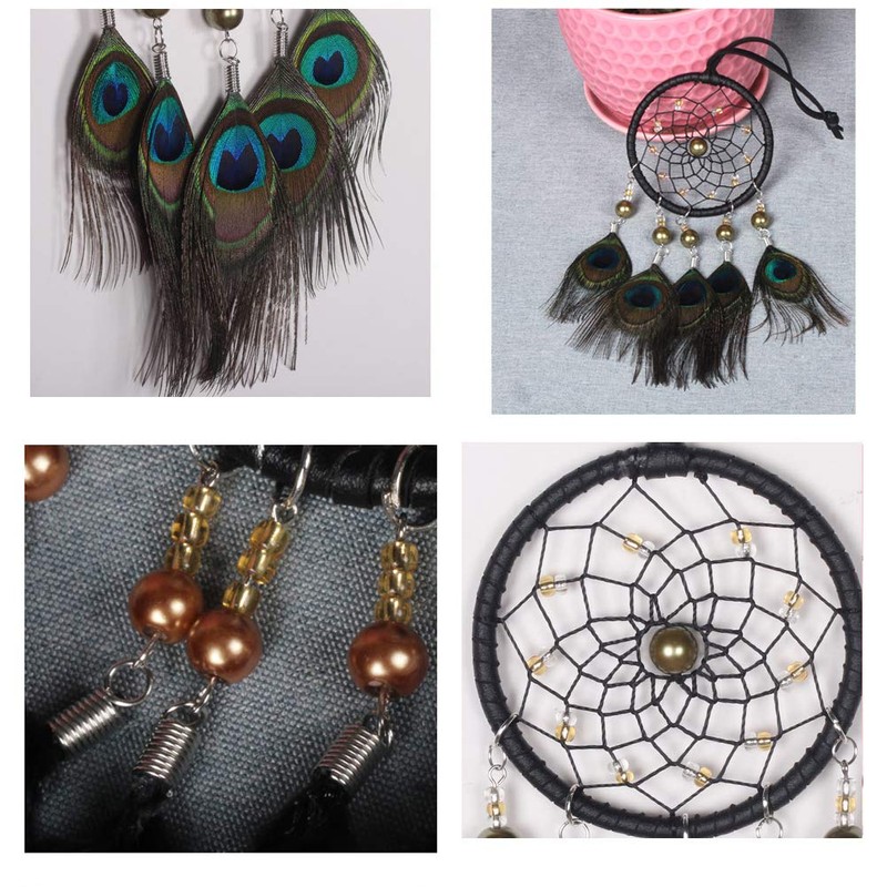 Malicosmile Car Dream Catcher, Handmade Dream Catchers Peacock Feather Dreamcatcher