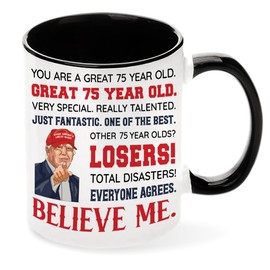75th Birthday Gifts For Men Women, 1949 Birthday Gifts Ideas, 75th Birthday Mugs Funny, 75 Years Old Birthday Gifts For Mom, Dad, Grandma, Grandpa, Friend, Coworker, Family, 75th Ceramic Mug 11oz