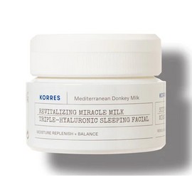 Korres Mediterranean Donkey Milk Revitalizing Miracle Milk Triple-Hyaluronic Sleeping Facial, 40ml
