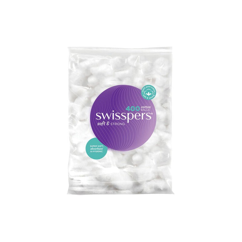 Swisspers Cotton Wool Balls 400 Pack