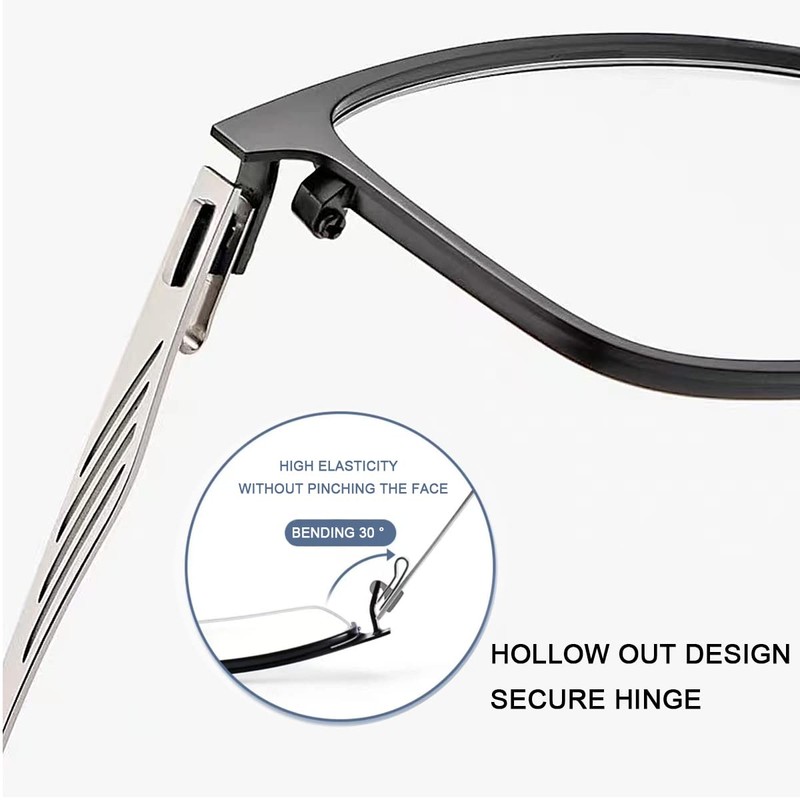 YIMI Photochromic Progressive Multifocus Reading Glasses for Men Women Spring